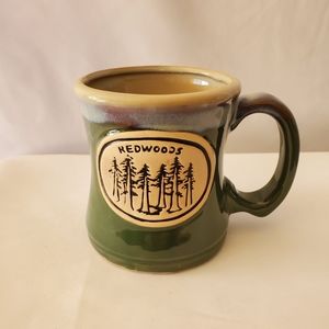 Redwoods 18 oz Ceramic Coffee Mug.  California Redwood Trees.  Mint Condition!